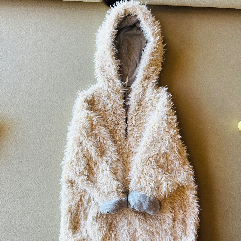 Free people Fluffy Pullover 1/4 Zipper Jacket